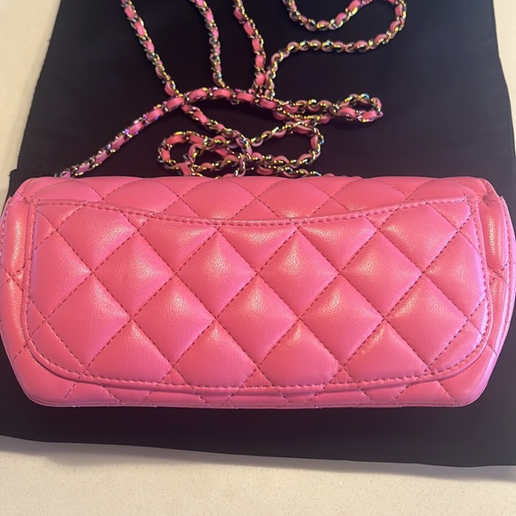 Chanel Sunglasses Holder with Chain in Rainbow Pink π π - Picture 9 of 17